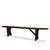 Mid-Century Modern Antique English Country Farm Bench 19th Century For Sale - Image 3 of 4