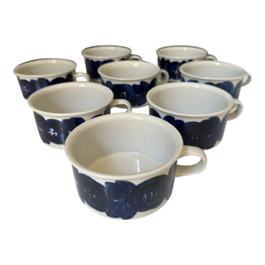 Vintage Finland Arabia Coffee Cups- Set of 8