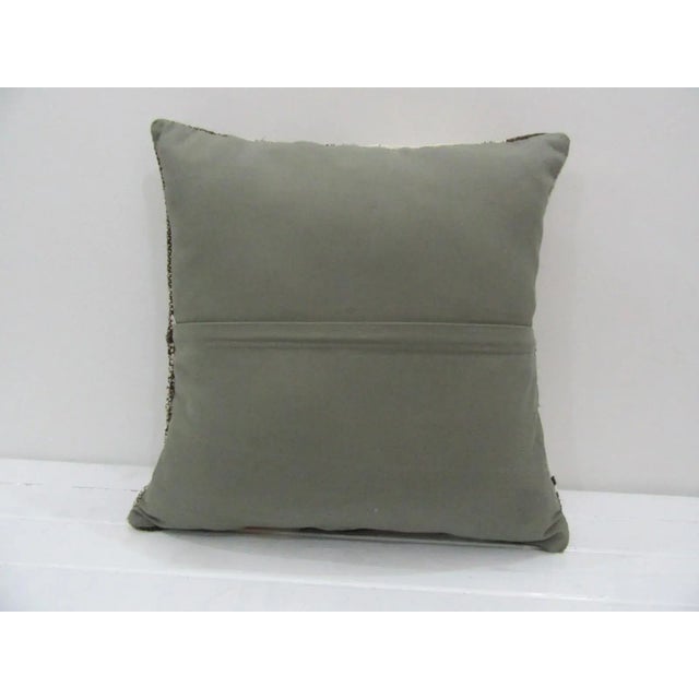 Rustic Handmade Patchwork Kilim Pillow Cover For Sale - Image 3 of 4