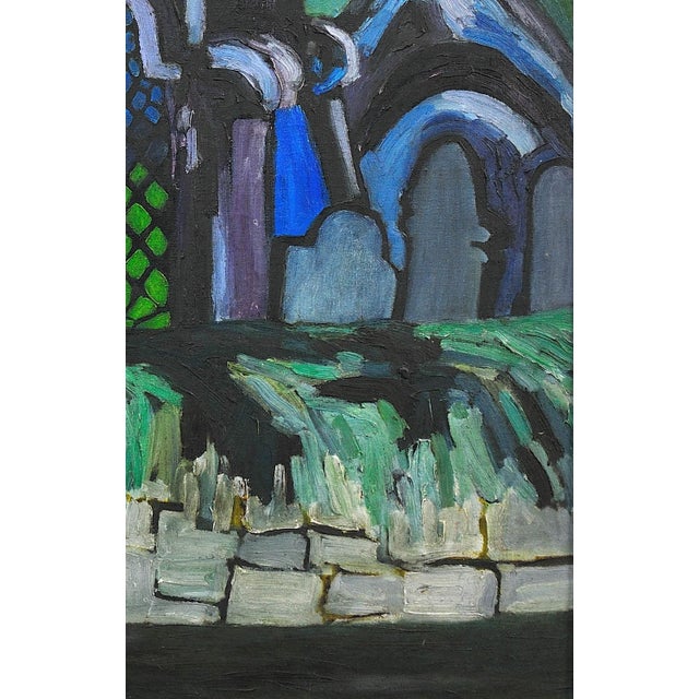 Joan Gillchrest, Church and Churchyard, Mid 20th Century, Oil Painting, Framed For Sale - Image 9 of 18