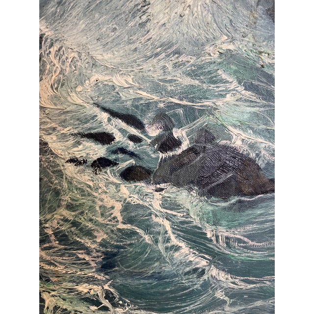 Mid Century Landscape Painting De Jong For Sale - Image 4 of 8