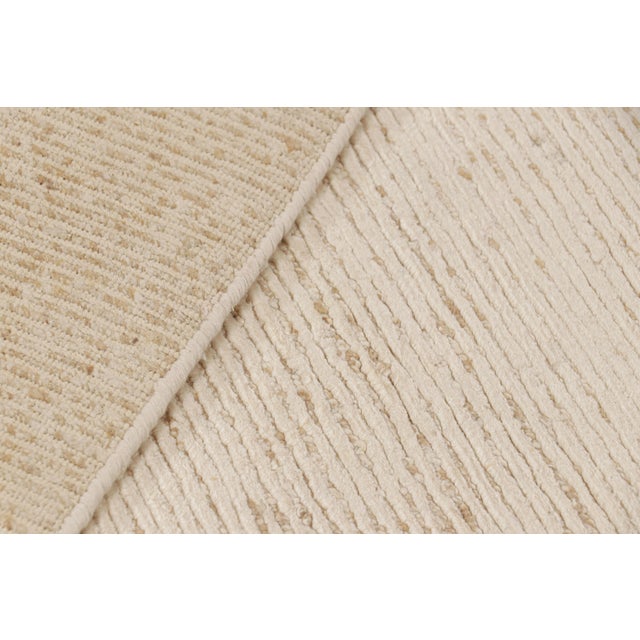 Cream Rug & Kilim’s Contemporary Textural Rug in Beige, Cream and White Tones For Sale - Image 8 of 8