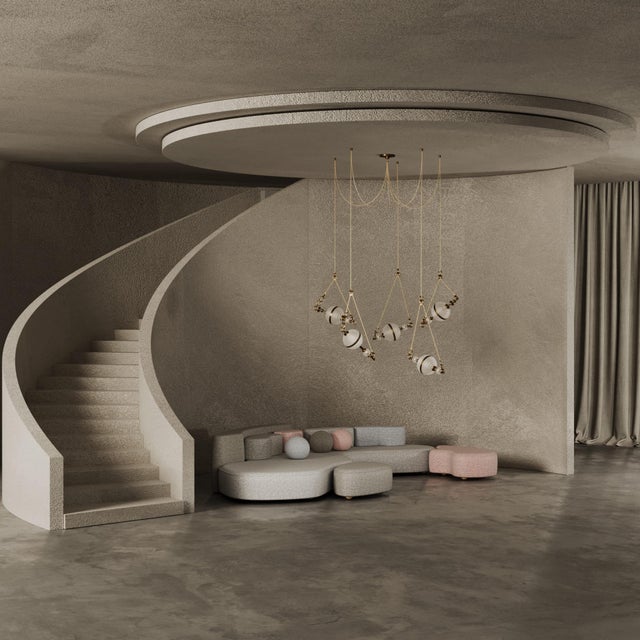 Saturn Suspension Lamp Handmade by Creativemary For Sale - Image 10 of 18