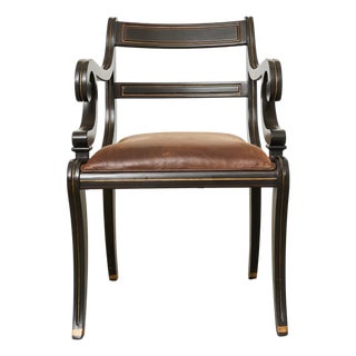 Ralph Lauren English Regency Style Alastair Library Chair For Sale