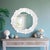 Plastic Whitewater Shell Mirror For Sale - Image 7 of 9