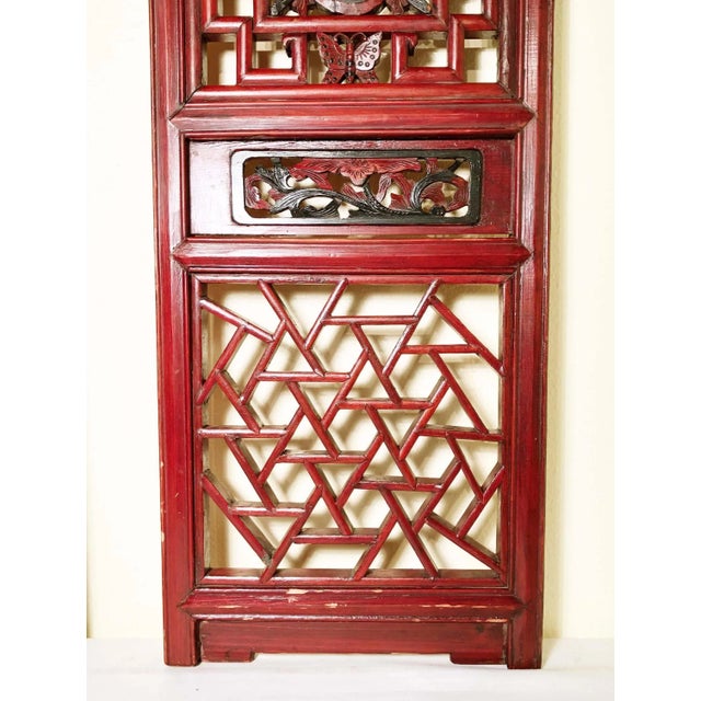 Antique Chinese Screen Panels, Cunninghamia Wood, Circa 1800-1849 - A Pair For Sale - Image 10 of 11