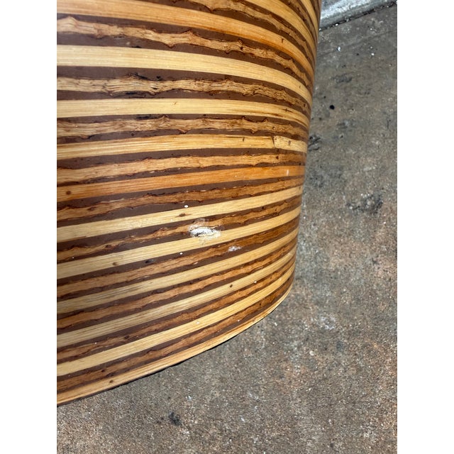 Tan Oggetti Orgo Rattan Resin Coffee Table For Sale - Image 8 of 9