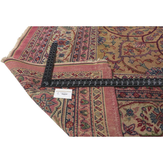 Early 20th Century Antique Pink Turkish Sparta Rug - 13'00 X 15'00 For Sale - Image 5 of 8