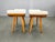 Mid-Century Maple Wood Stools, Former Czechoslovakia, 1960s, Set of 2 For Sale - Image 3 of 16