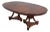 Century Neoclassical Cherry Walnut Dining Room Table For Sale