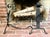 Antique Arts & Craft Style Wrought Iron Andirons—A Pair For Sale - Image 4 of 7