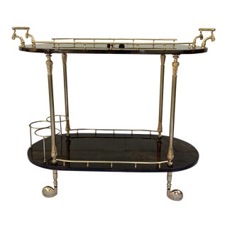 Aldo Tura Bar Cart For Sale