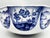 Large Vintage Blue & White Japanese Porcelain Geometric Bowl - Chinoiserie, Traditional, Asian, Grandmillennial For Sale - Image 9 of 14