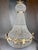 1970s French Louis XVI Bronze Gold Crystal Chandelier – 6 Lights For Sale - Image 4 of 9
