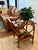 1950s Vintage Bent Rattan & Glass Bar Cart For Sale - Image 5 of 5