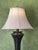 1980s Large Acanthus Leaf Table Lamp With Shade For Sale - Image 10 of 11