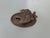 This antique wrought iron door knocker has a lovely basket-of-flowers design with dimensional floral detailing, scrolling...
