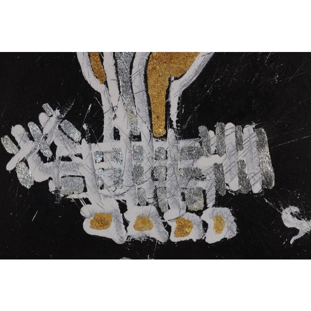 2020s "Rights" Contemporary Neo-Expressionist Mixed-Media Painting by Sax Berlin For Sale - Image 5 of 6