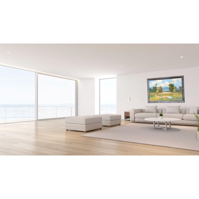 California Wildflowers Impressionist Oil Painting, Framed For Sale - Image 4 of 15