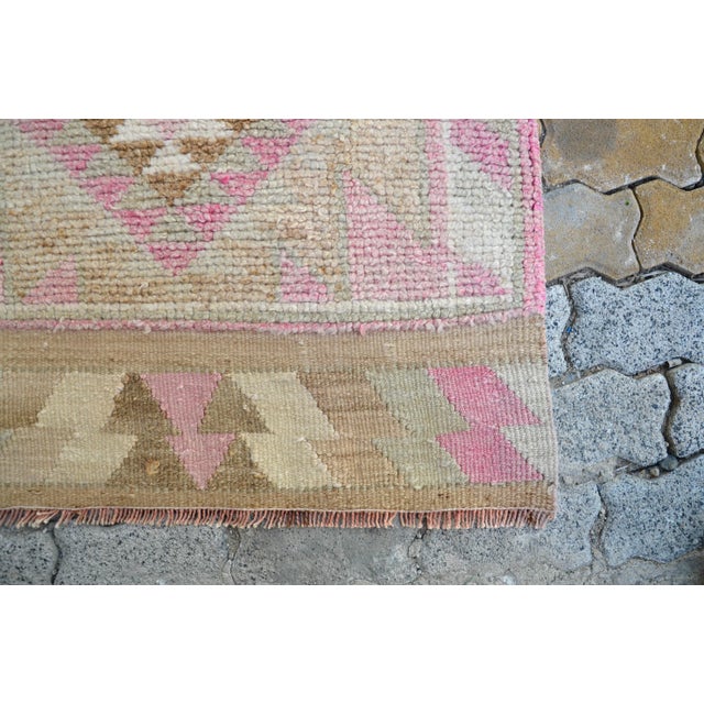 Vintage Tribal Hand-knotted Runner For Sale - Image 9 of 11