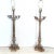 Pair of Neoclassical Empire Style table candelabra lamps. Featuring beautiful Neoclassical columns and triangular bases....