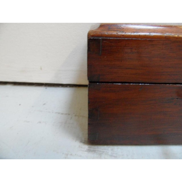 Antique Mahogany Jewelry Box, 1890s For Sale - Image 6 of 9