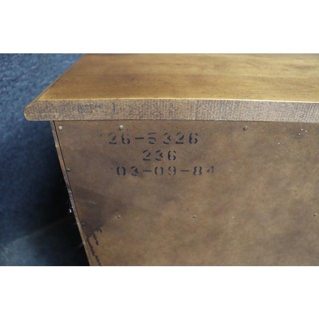 Ethan Allen His and Hers Birchwood Nightstands, Pair For Sale - Image 13 of 17