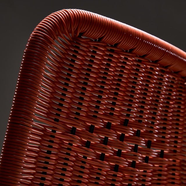 Orange Braided Cable Outdoor Chair, 1960s For Sale - Image 6 of 12