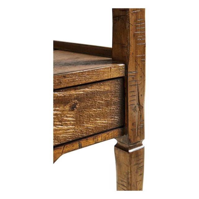 French Two Tier Lamp Table in Country Walnut For Sale - Image 4 of 6