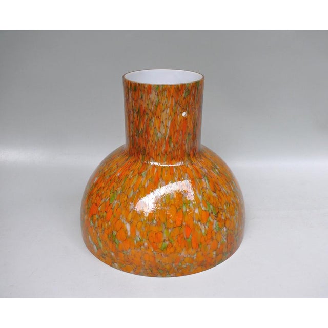 Ceiling Light in Flamed Orange, Green, Black, Beige by Peill & Putzler, 1970s For Sale - Image 6 of 17