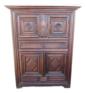18th. Century Paneled French Armoire From Normandy