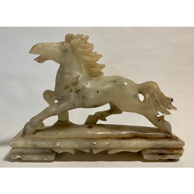 Figurative Early 20th Century Chinese Soapstone Horse Carving For Sale - Image 3 of 5