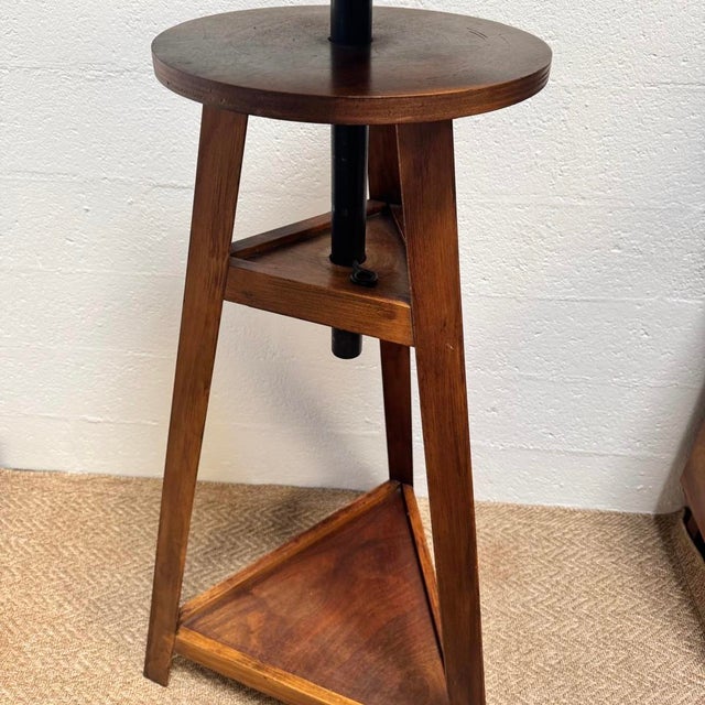 Antique Cast Iron Book Press on Workshop Tripod Stand, 1890s For Sale - Image 12 of 18