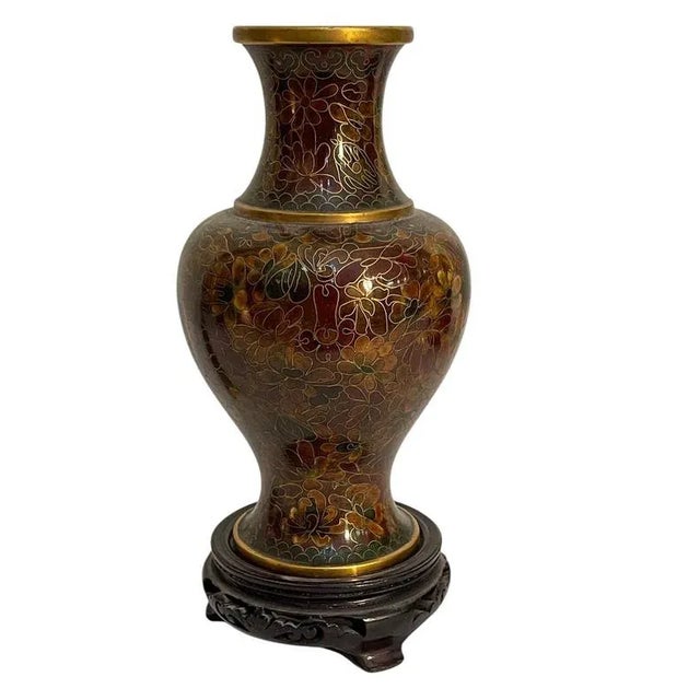 Japanese Cloisonné Vases, Set of 3 For Sale - Image 6 of 9