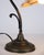 Glass Vintage Desk Lamp in Wrought Iron with Yellow Frosted Glass Shade, 1930s For Sale - Image 7 of 11