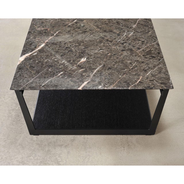 Camerich Element Marble and Steel Coffee Cocktail Table 4 Ft For Sale - Image 15 of 18