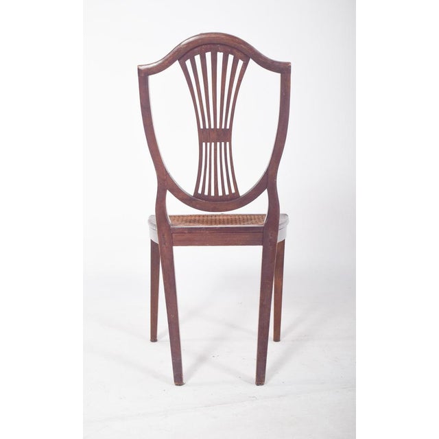 Portuguese Dining Chair with Straw Seat, 1950s For Sale - Image 6 of 7