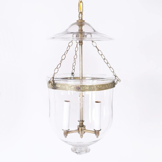 Early 20th Century Smoke Bell Light Pendant Lamp For Sale - Image 5 of 5