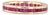 1.50ctw Ruby Eternity Band 18k Yellow Gold Size 6 Wedding Stackable Ring Spark For Sale