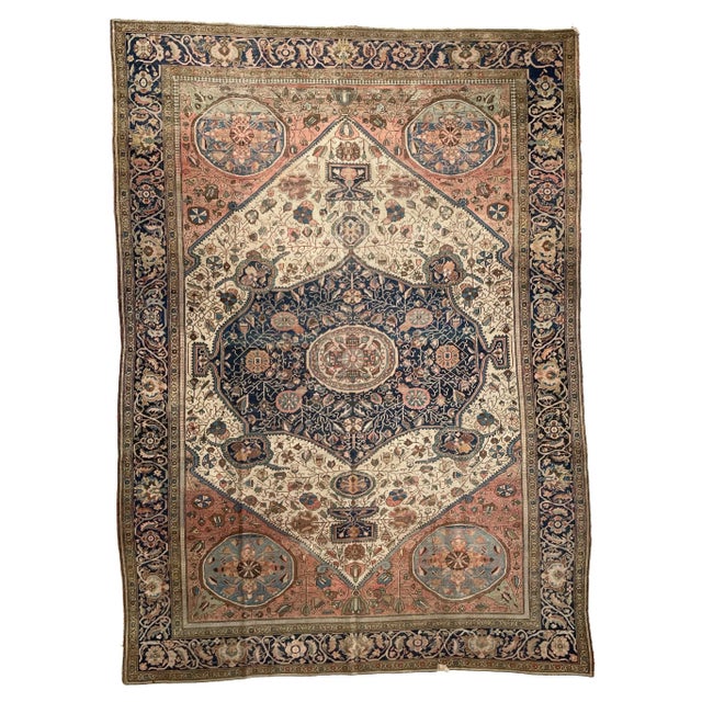 Textile High-End Collector's Antique Rug, 8.4 x 11.4 For Sale - Image 7 of 7