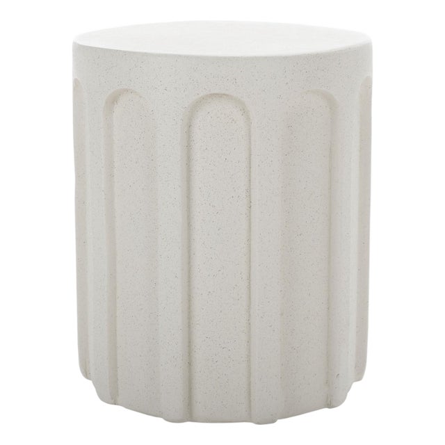 Nikolaus Accent Table in White For Sale