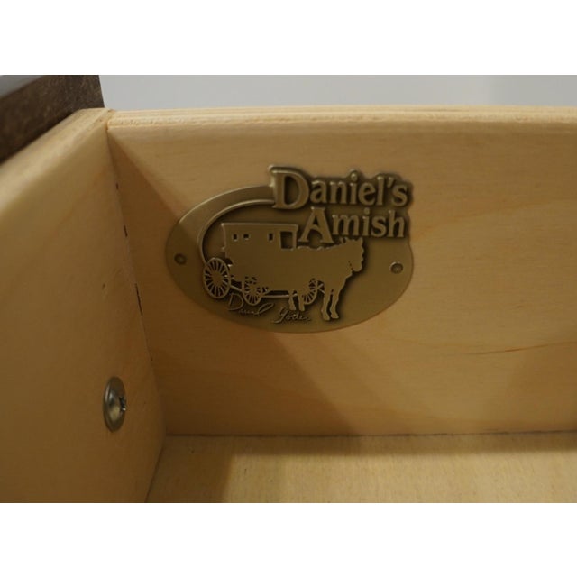 Brown Daniel's Amish Classic Bedroom Collection Rustic Country Style 28" Solid Cherry Three Drawer Nightstand 37-3014 For Sale - Image 8 of 12