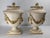 Mid-Century Pair of Italian Capodimonte or Nove Style Floral Covered Urns For Sale - Image 4 of 16