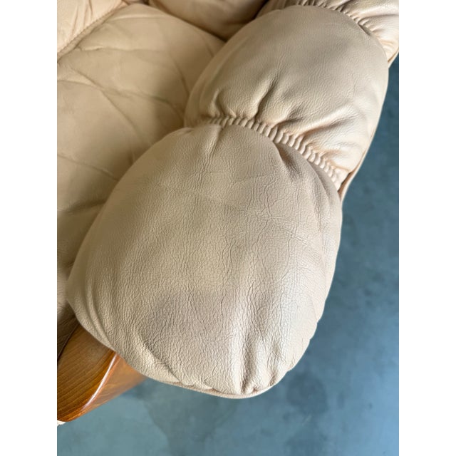 Vintage Ekornes Montana Leather and Teak Sofa For Sale - Image 12 of 12