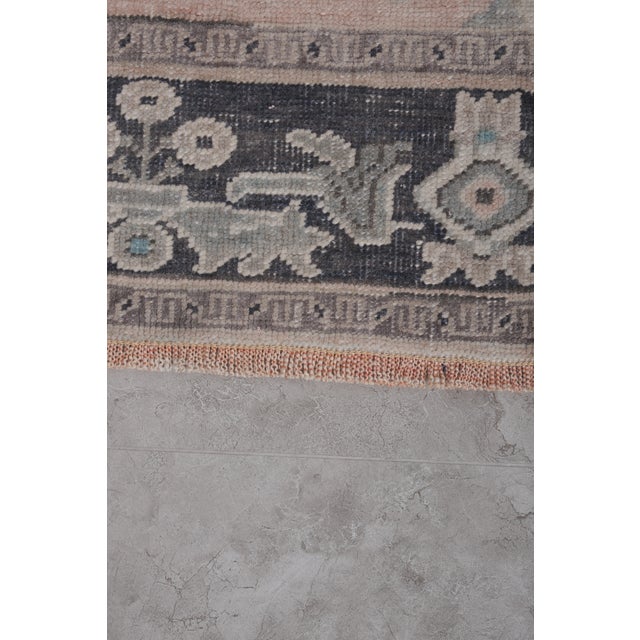 1960s Oushak Extra Long and Wide Runner - Stair Tread 3'2'' X 22'3'' For Sale - Image 9 of 10