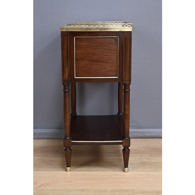 Mid-19th Century Louis XVI Mahogany Roll-Top Coffee Table For Sale - Image 10 of 16