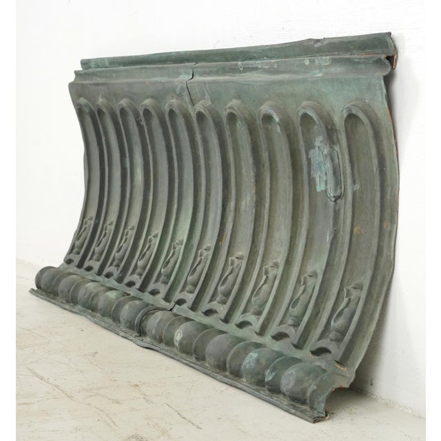 Antique Architectural Copper Cornice Wall Art For Sale - Image 4 of 7