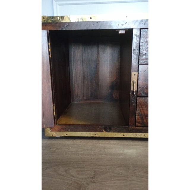 Late 20th Century Habersham Wooden Plantation Campaign Trunk For Sale - Image 6 of 14