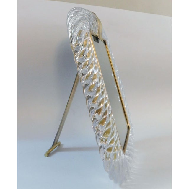 20th Century Clear Murano Photo Frame For Sale - Image 6 of 7