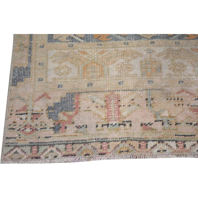 Turkish Vintage Turkish Anatolian Hand Knotted Wool Rug, 2'8''x8' For Sale - Image 3 of 5